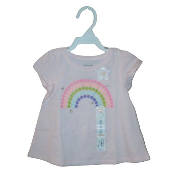 Jumping Beans Toddler Softest Tee  Rainbow Dots Size 12M - Picture 1 of 4